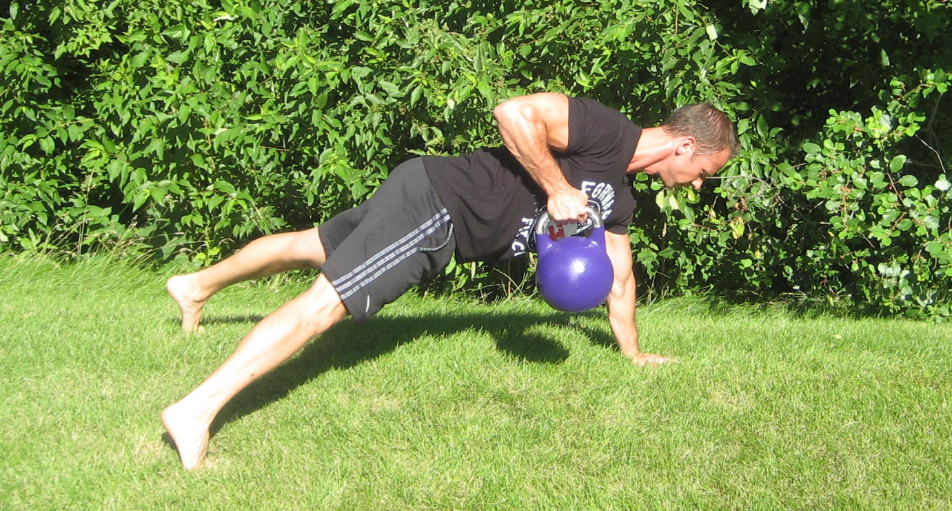 Kettlebell Pushup and Row 2